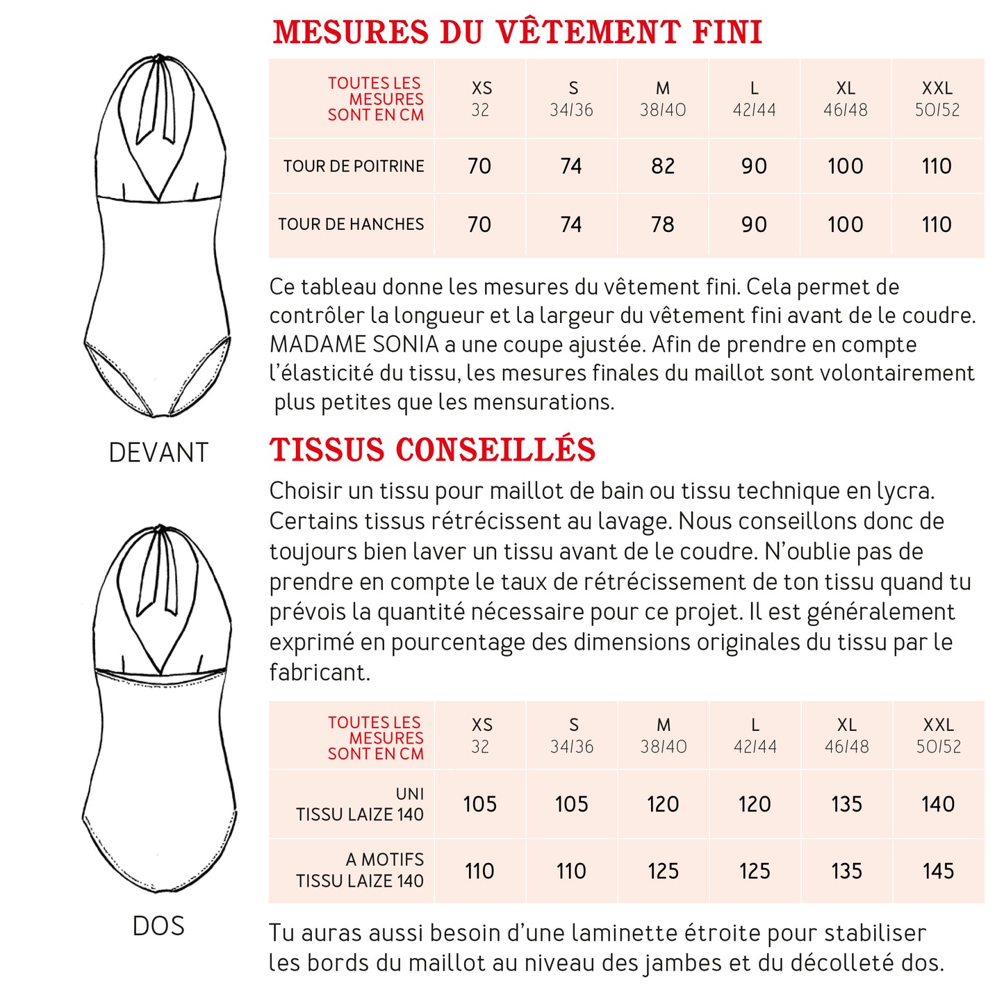 Maillot de bain Madame SONIA