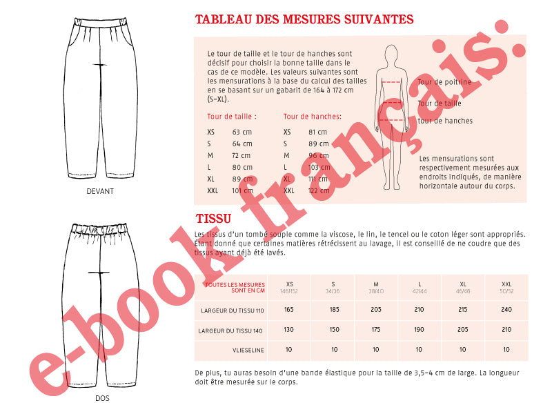 Pantalon bouffant Madame GUSTA