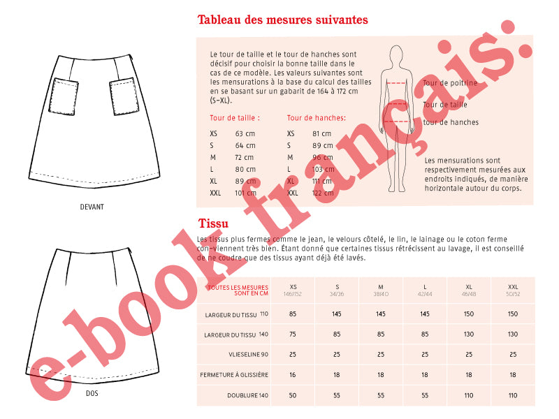 Jupe simple Madame INA