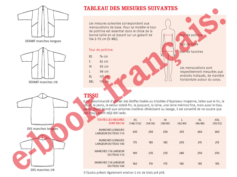 Veste de kimono Madame SINA