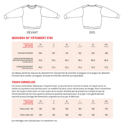 Sweat colorblock Monsieur ALEX