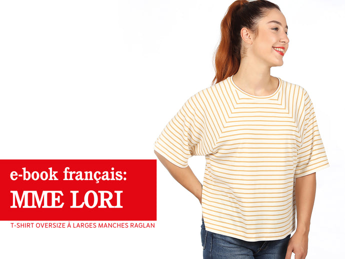 Madame LORI • T-shirt oversize à larges manches  raglan