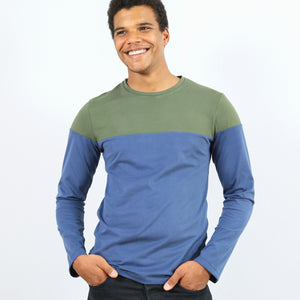 Monsieur LEVI • T-shirt à manches longues avec color blocking