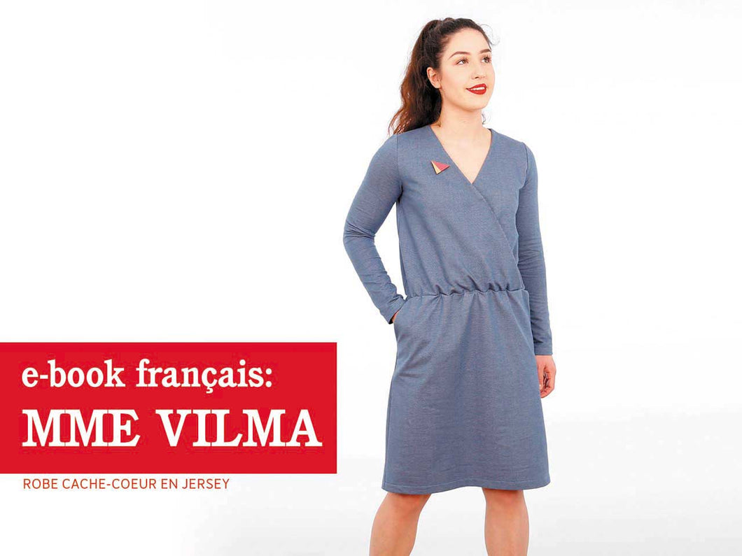 Madame VILMA • Robe cache-coeur en jersey