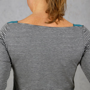 Madame MARLENE • T-shirt basique avec des empiècements aux épaules