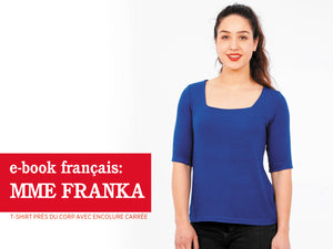Madame FRANKA • T-shirt près du corp avec encolure carrée