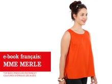Charger l&#39;image dans la galerie, Madame MERLE • Top avec pinces du poitrine