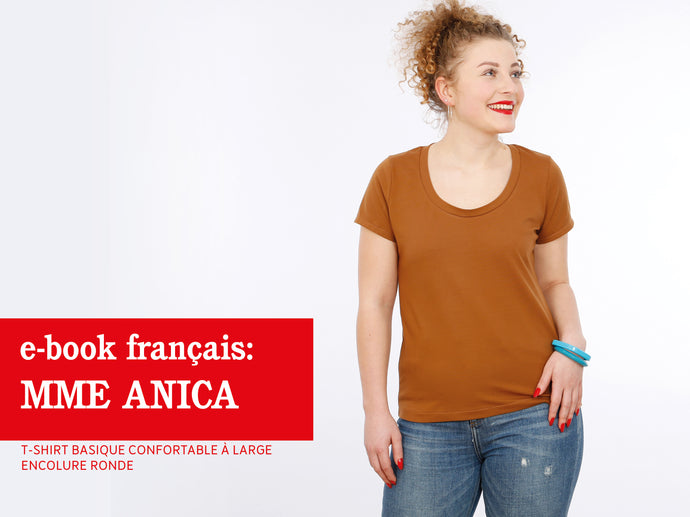 Madame ANICA • T-shirt basique confortable à large encolure ronde