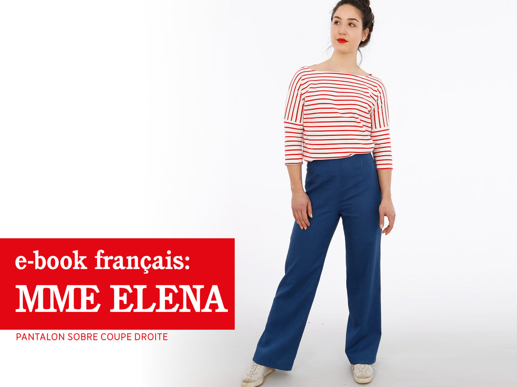 Madame ELENA • Pantalon sobre coupe droite