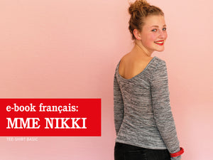 Madame NIKKI • T-shirt basic avec large encolure dans le dos