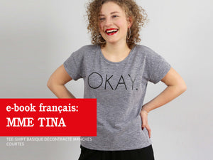 Madame TINA • T-shirt basique décontracté à manches courtes
