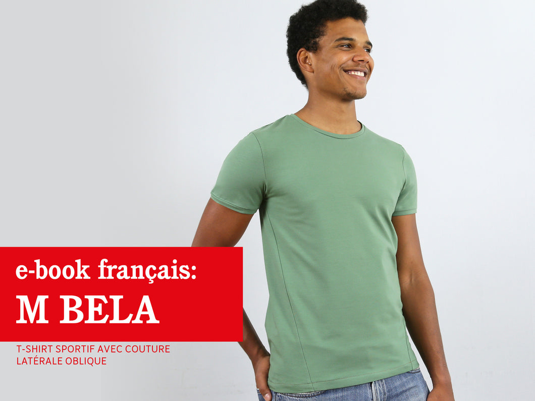 Monsieur BELA • T-shirt sportif avec couture latérale oblique