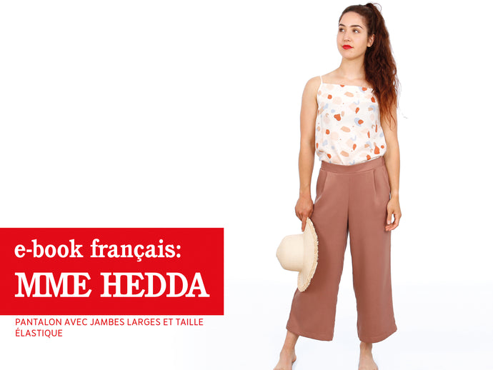 Madame HEDDA •  pantalon avec jambes larges et taille élastique